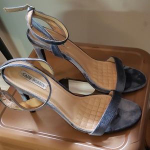 Cape Robbin Blue velvet sandals